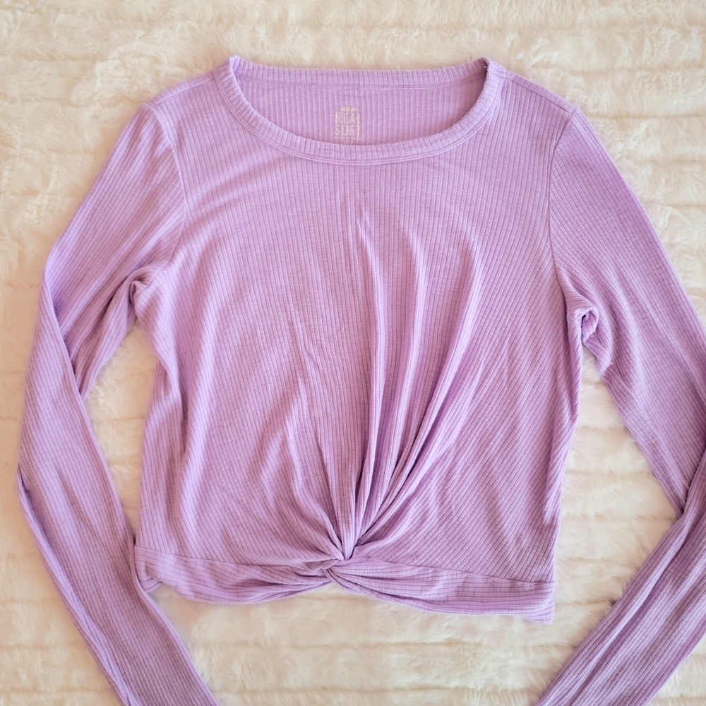 Aerie Real Soft Ribbed Long Sleeved, Size Small